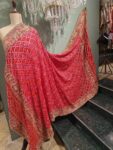 Satrangi Odhana – Regal Bandhani with Zari & Meenakari Highlights"