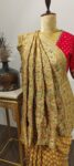 Mehendi Melody: Raibandhej Saree with Meenakari Parrot Motifs