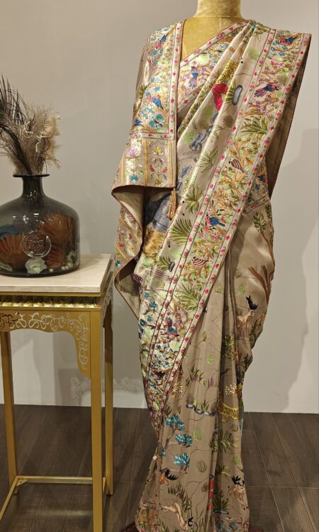 “Vanya Vritti” – Iktara Collection | Fine Tissue Saree Woven with Wild Beauty