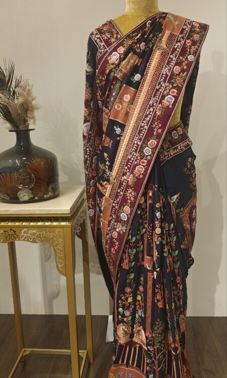 Garden of Grace – Iktara’s Hand-Embroidered Masterpiece"