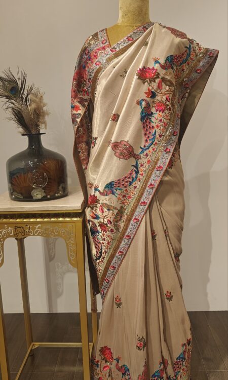 Peacock Vriksha – Iktara Heritage Weave Adorned in Peacock Grace"