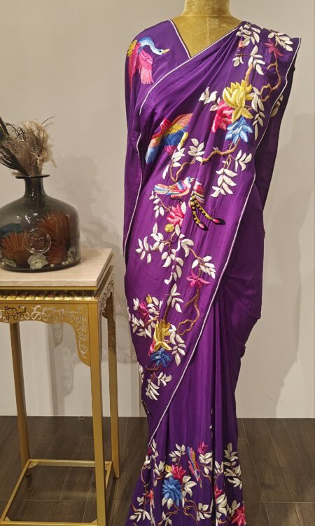 NeelPakshi – A Parsi gara Saree of Flying Beauty