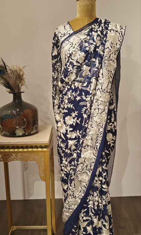 Midnight Florals – Parsigara Artistry on Regal Blue Drape