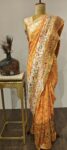 Rajsi Paithani – Bandhej Drape with Traditional Peacock Border