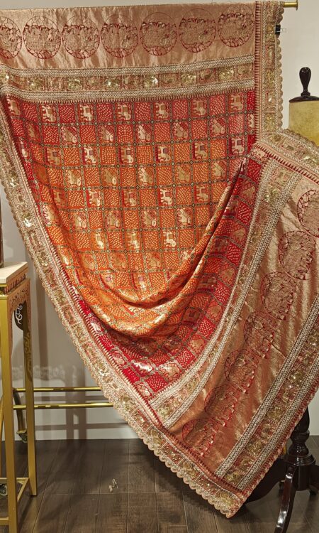 ZarHaathi – Pilia with Meenakari Weaving & Ornate Zardozi Grace