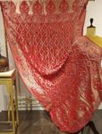 Sunehri Laal: Red Bandhani Dupatta with Zari Weaving