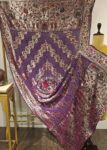 Zari Tara: Purple Bandhej Dupatta with Handwoven Gold Accents