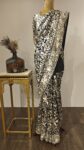 Ivory Symphony – Black Saree with Classic Parsi Ghara Detailing