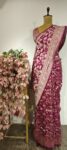 Vanika: Pink Banarasi Silk with Zari-Woven Animal Motifs