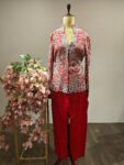 Laalkaar: Pearl & Zardozi Handwork Jacket with Trousers