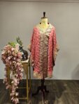 Sunehri Saaj: Traditional Bandhani Kaftan with Rich Border Work
