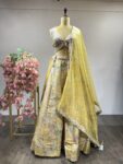 Amaltas – Blooming Mustard Lehenga Set with Flowing Dupatta