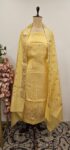 Yellow colour unstitched suit