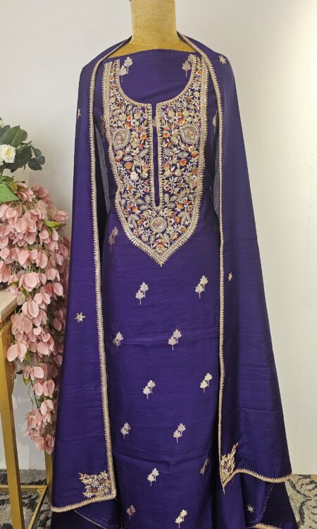 Banarasi Silk unstitched suit