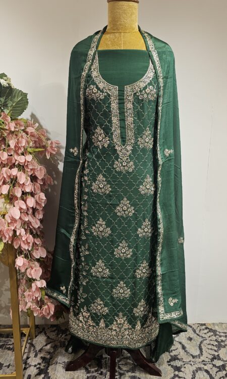 Emerald green unstitched suit