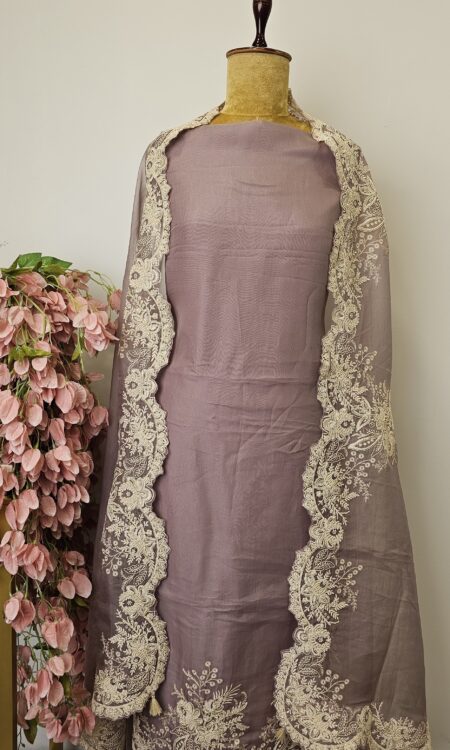 Organza Unstitched suits
