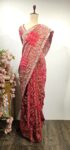 Georgette bandhani saree