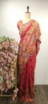 Georgette bandhani saree