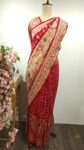 Banarsi silk saree with bandhani