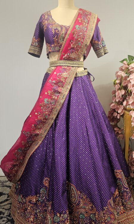 Beautiful rawsilk lehenga