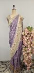 Pure Banarsi silk bandhani saree with paithani border