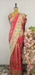 Pure banarasi silk bandhani saree