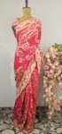 Georgette bandhani saree