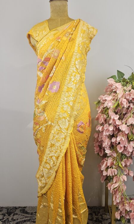 Banarasi Silk bandhani saree