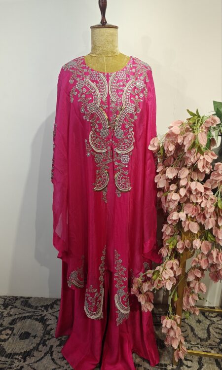 Pink colour sharara set