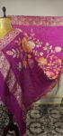 Megenta colour bandhani duppatta