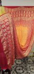 Red-yellow bandhani dupatta pilia