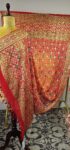Red to orange ombre bandhani duppatta
