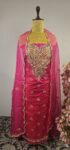 Pink colour unstitched suit