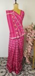 Pink Ikat saree