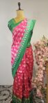 Pink Ikat saree