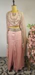 Pink Indo-Western Cape dress