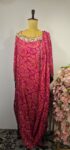 Pink colour kaftan with attached duppatta
