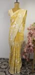Yellow parsi saree