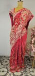 Red bandhani saree