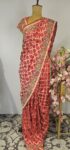 Red bandhani saree