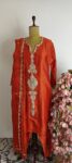 Orange colour kurthi set