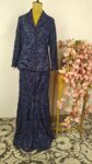 Blue indo western party wear