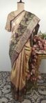 Peach Kanchi saree