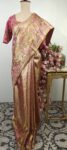 Pakshi Vihar concept Pastel pink Kanchi saree