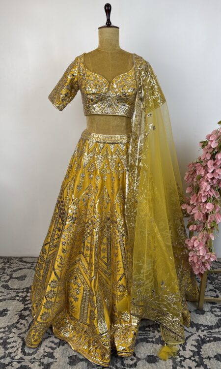 Yellow lehenga