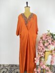 Orange colour kaftan