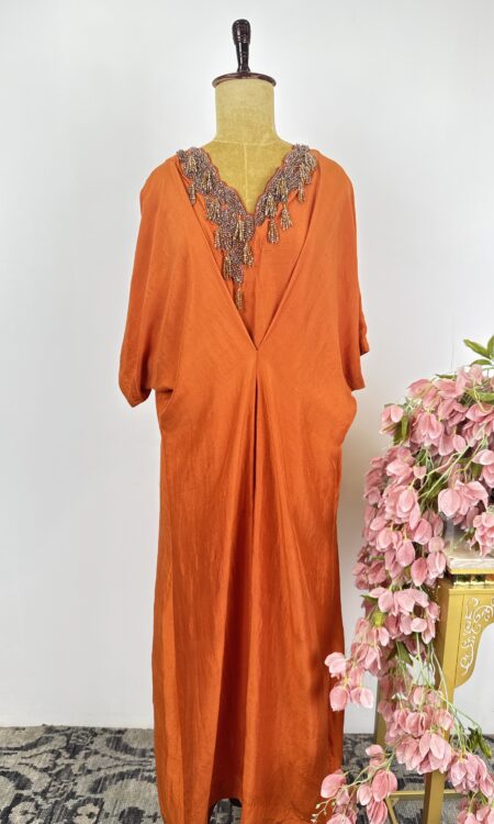 Orange colour kaftan