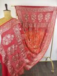 Red to orange (piliya) Bandhani dupatta