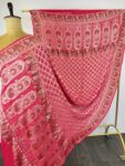 Pink colour bandhani dupatta
