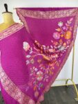 Magenta colour bandhani dupatta